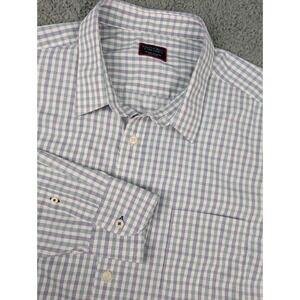 Untuckit Montiglet Shirt Men's Size 3XL Button Up Multicolor Plaid Stretch Nylon